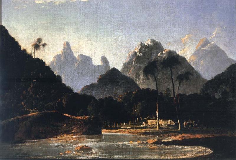 unknow artist A View of Vaitepeha Bay,Tahiti oil painting picture